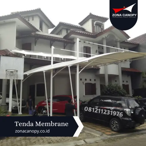 Canoppy Membrane Carport di Jakarta Barat