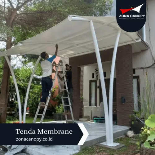 Canoppy Membrane Teras Rumah di Jakarta Barat